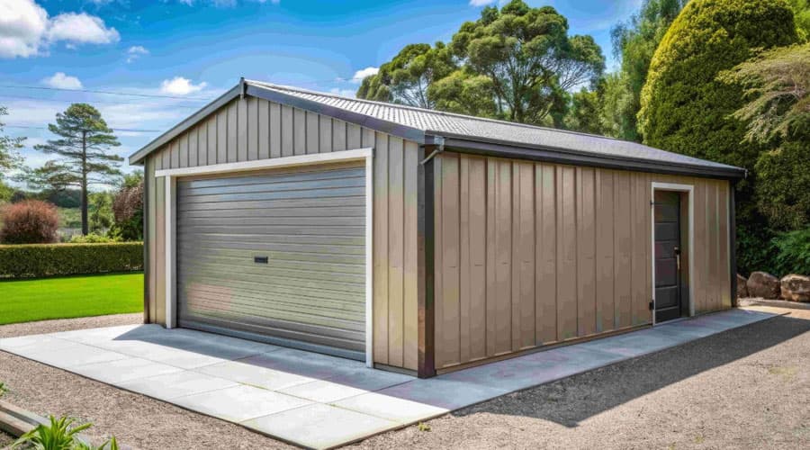 Detached garage construction